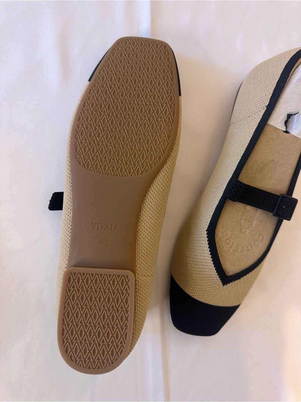 VIVAIA Square-Toe Mary Janes (Margot Mary Jane) Size 40 (9) Brand New Inbox - Picture 3 of 5